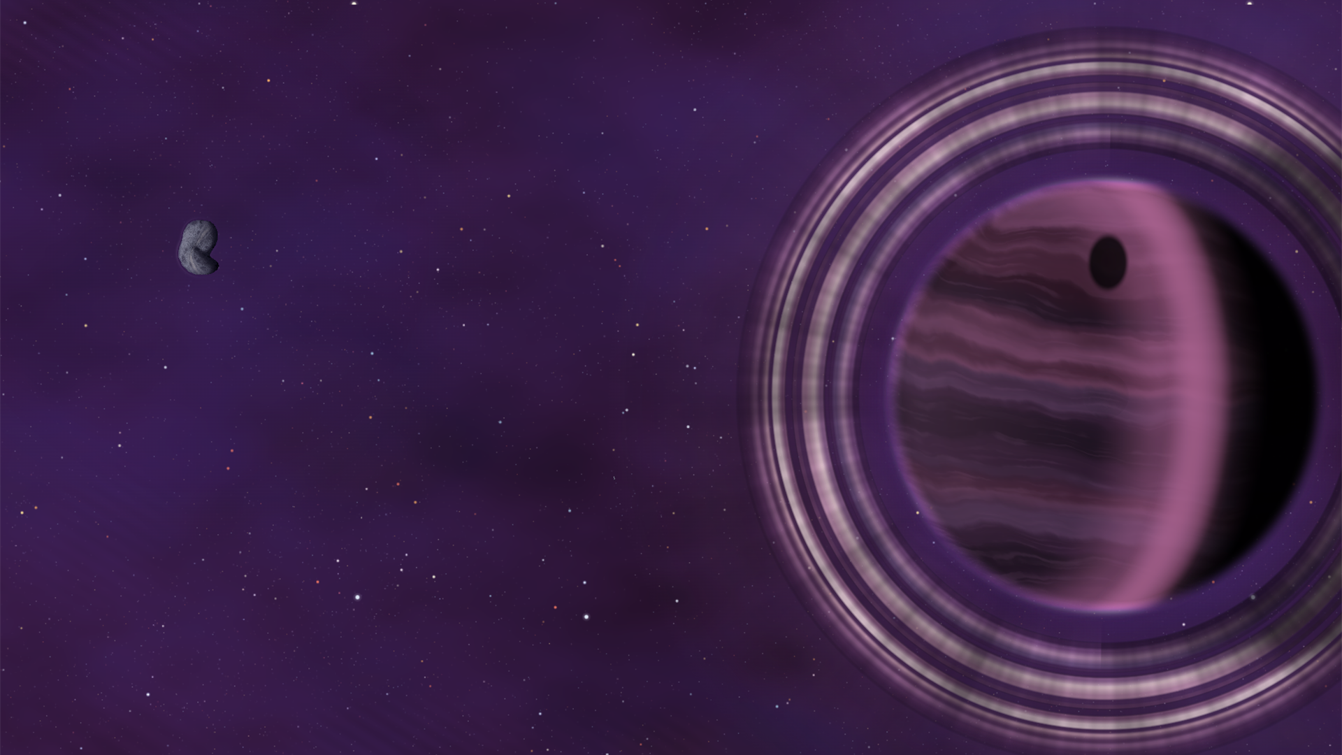 The ringed gas giant Noctyron